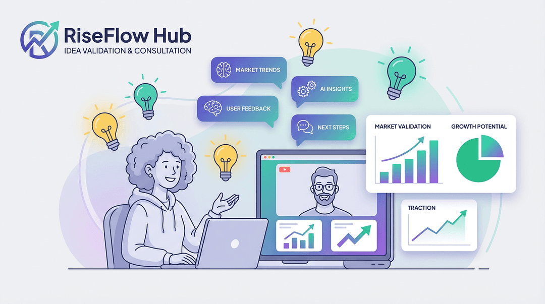 Founder reviewing idea validation insights