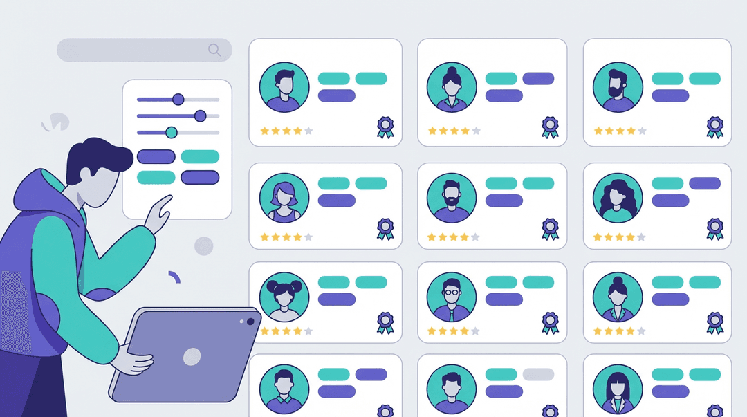 Visual of top talents in the marketplace